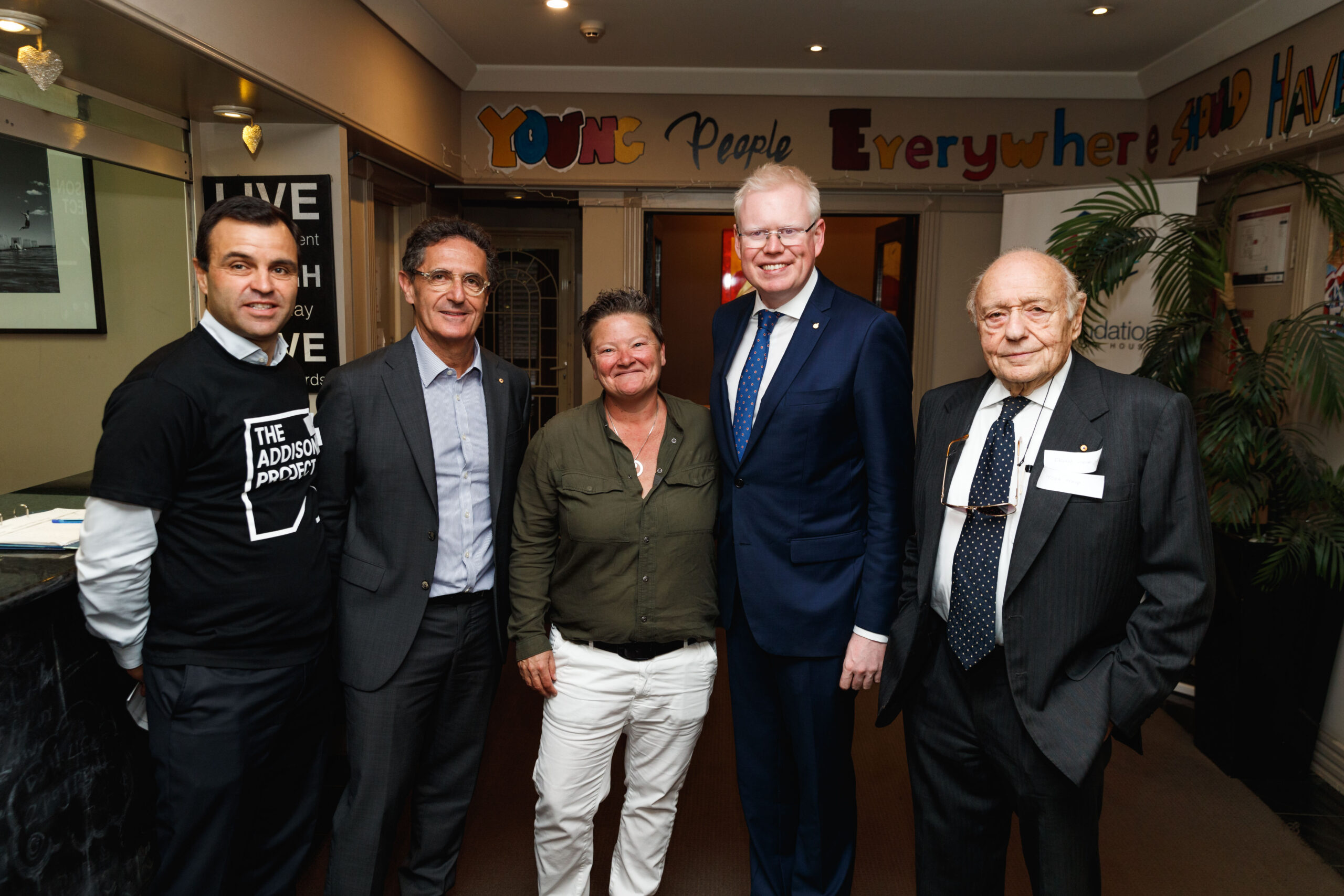 Eat Shop Chop Fabrizio Perilli, Allan Vidor, Rebecca Mullins, Minister Gareth Ward, Mayor Danny Said