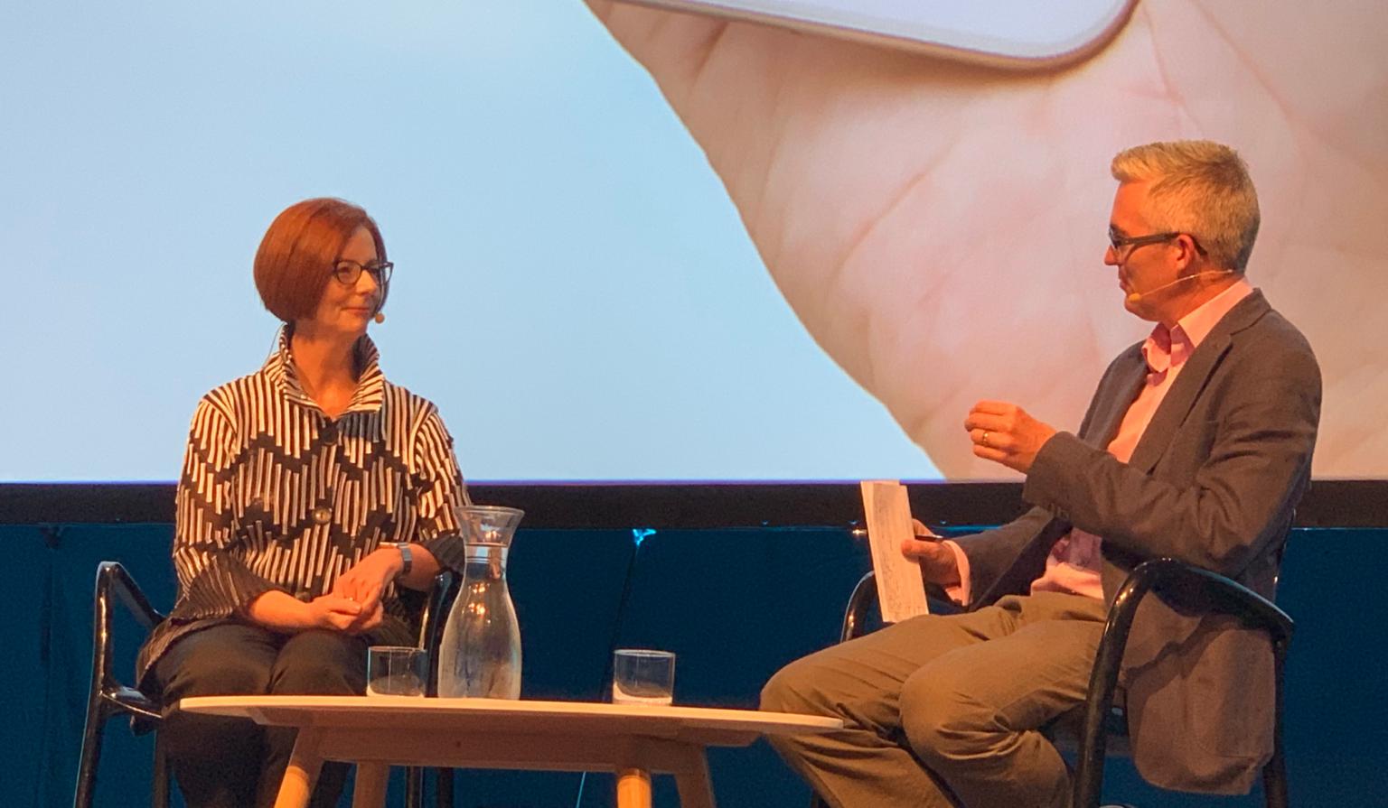 Julia Gillard and David Speers