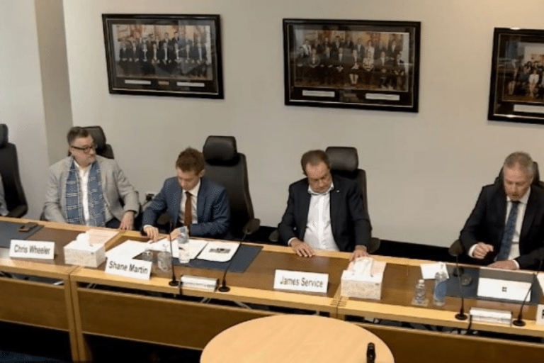 People appearing before appeared before the Legislative Assembly in Canberra
