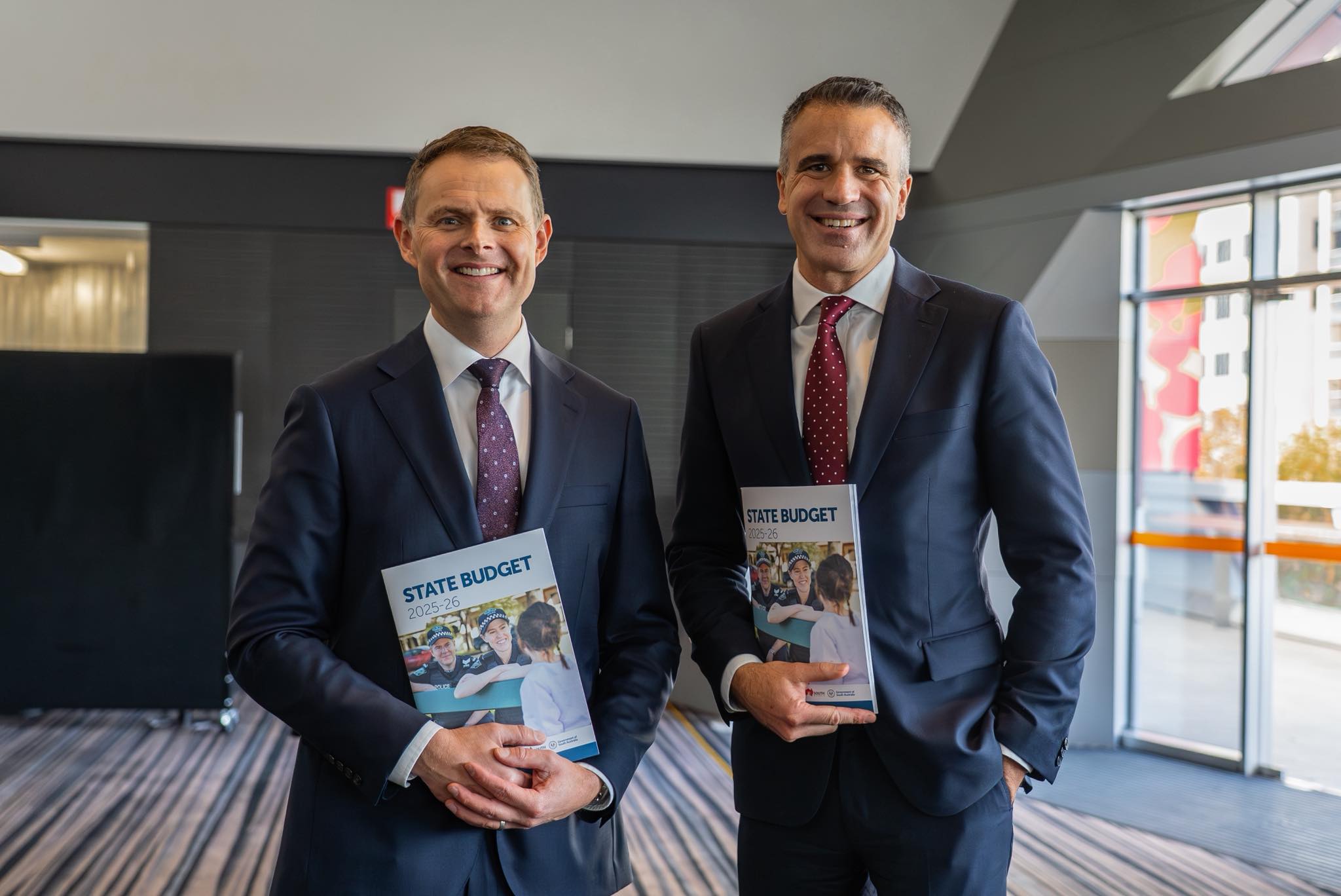 SA Treasurer Stephen Mullighan and SA Premier Peter Malinauskas