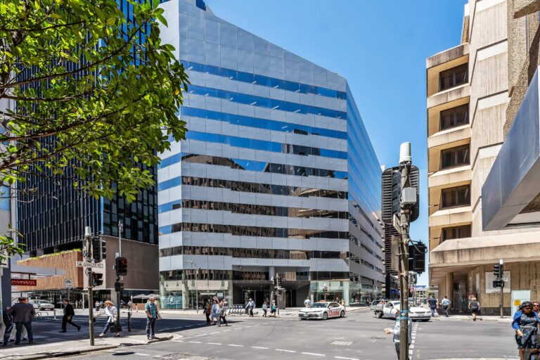 Exterior building shot of 63 Pirie Street, Adelaide