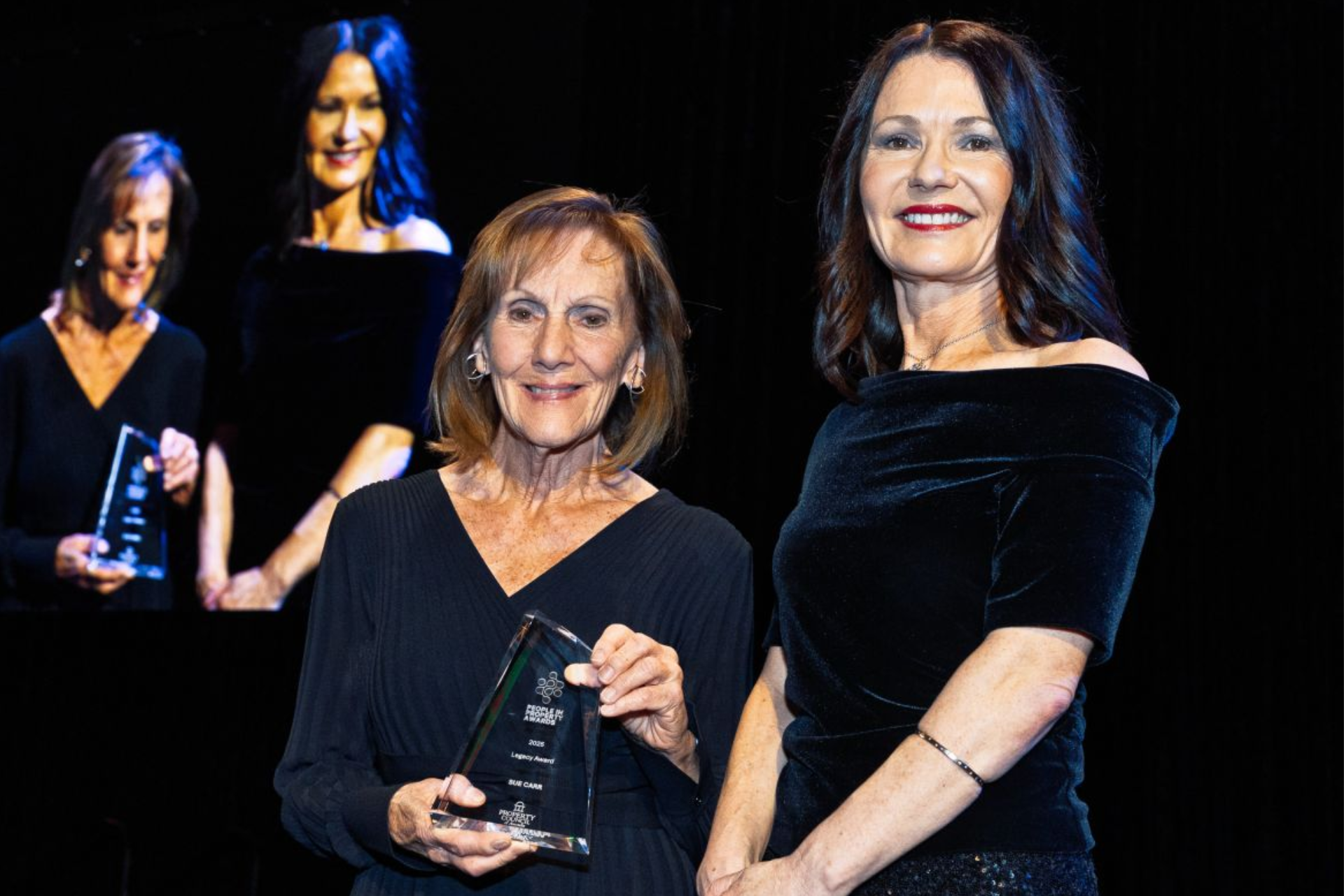 Sue Carr AM and Cath Evans